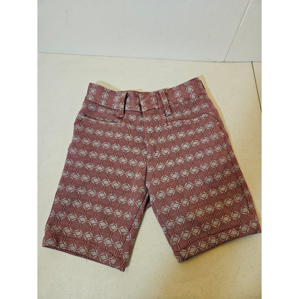 Vintage 1970s Sears Perma Prest Boys Retro Polyester Shorts Size 10 Slim